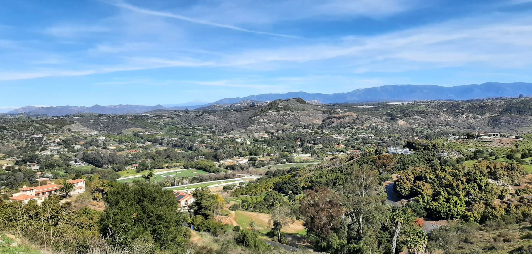 View out over Saratoga Estates in Bonsall