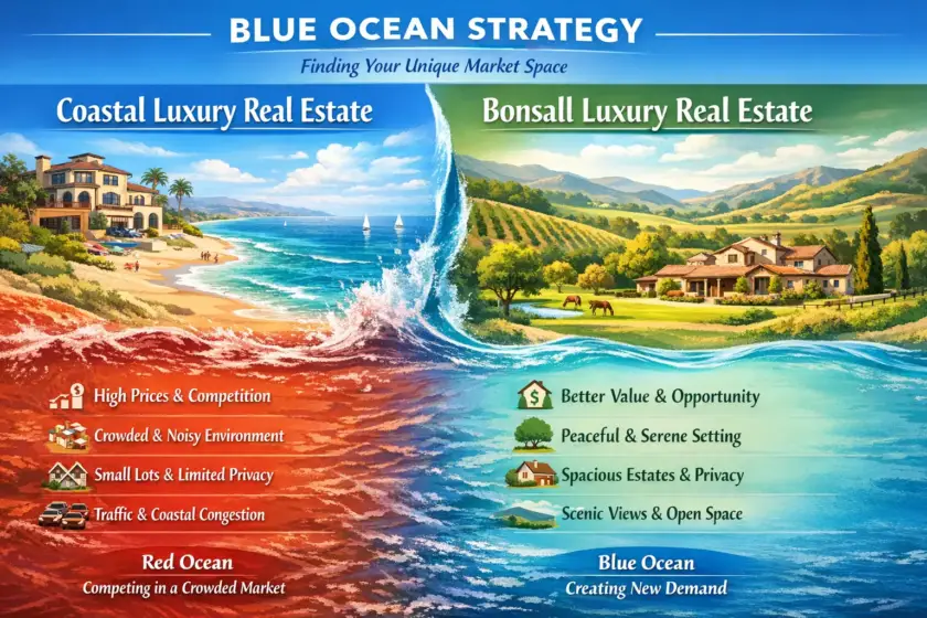Coastal vs Bonsall luxury real estate